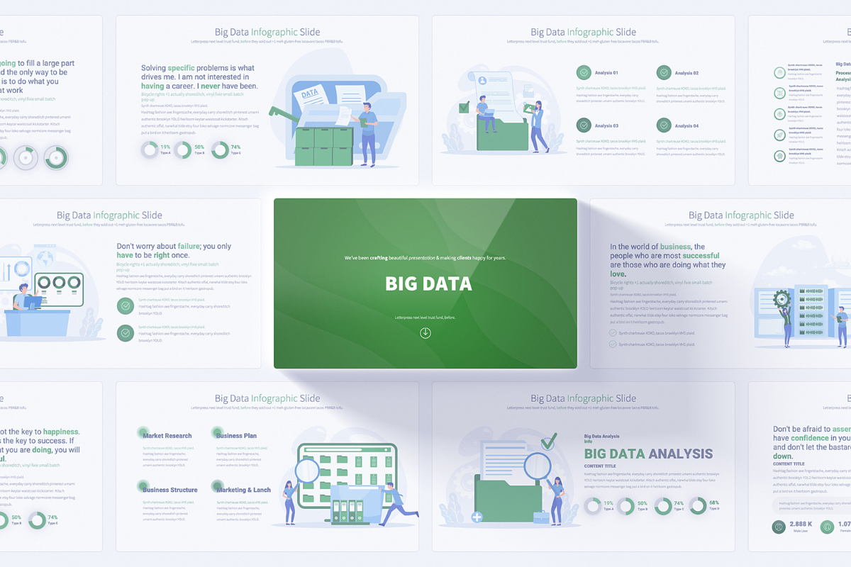 Comprehensive Big Data PowerPoint Infographics